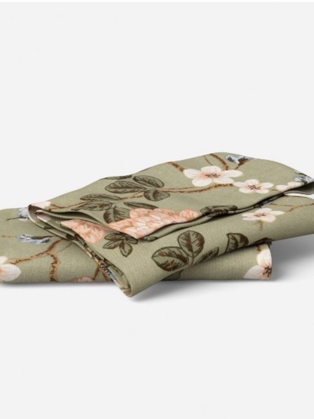 THRESHOLD NWT 2pc Botanical Floral Napkins -green